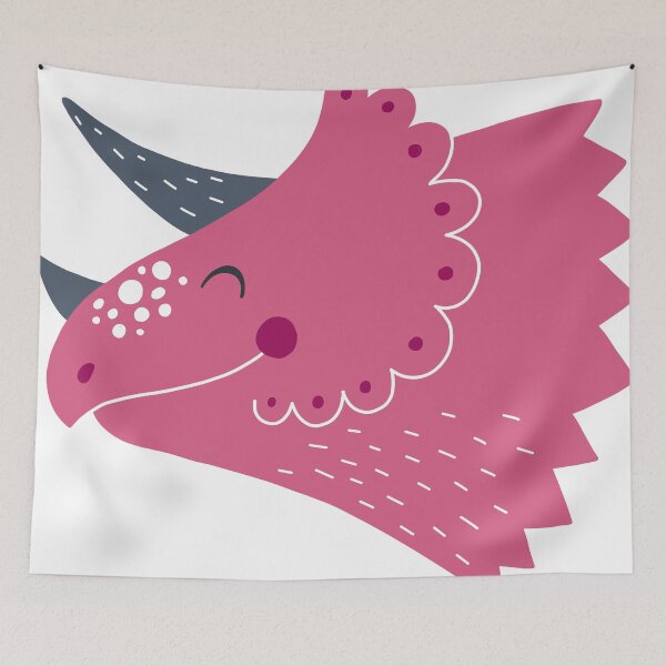 Item preview, The Smile Dinosaurus With Pink colour designed and sold by HestiAltra.