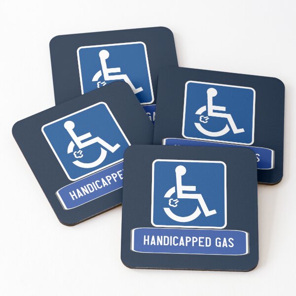 Item preview, SIGNS OF THE TIMES   HANICAPPED GAS STATION designed and sold by THE AMERICAN TEEVANGELIST.