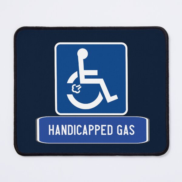 Item preview, SIGNS OF THE TIMES   HANICAPPED GAS STATION designed and sold by THE AMERICAN TEEVANGELIST.