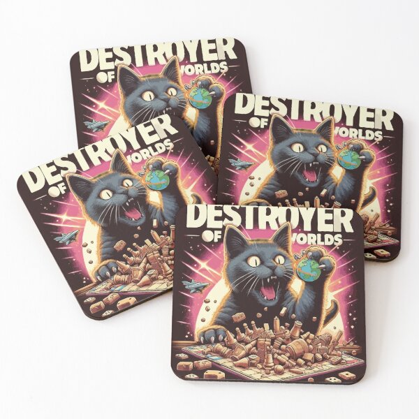 Item preview, Black Cat Destroyer of Worlds designed and sold by slumknightsllc.