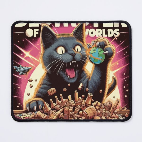 Item preview, Black Cat Destroyer of Worlds designed and sold by slumknightsllc.