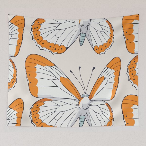 Item preview, Captivating White and Orange Butterfly  designed and sold by Atlantico54.