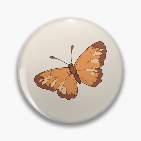 Item preview, Exquisite Brown and Orange Hand-Painted Butterfly designed and sold by Atlantico54.