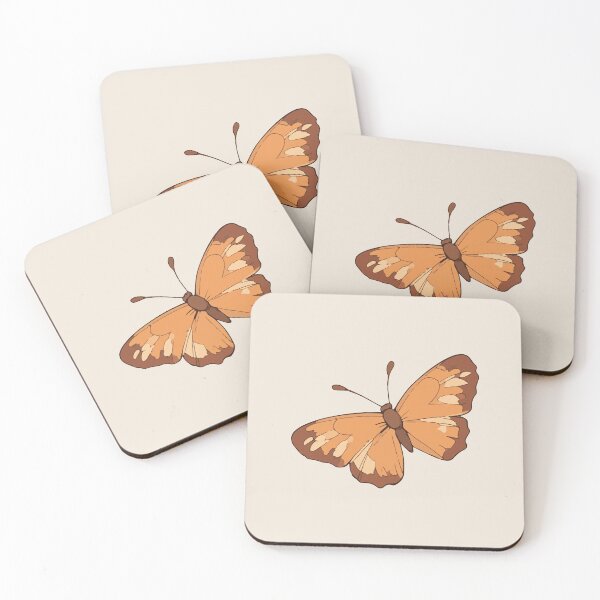 Item preview, Exquisite Brown and Orange Hand-Painted Butterfly designed and sold by Atlantico54.