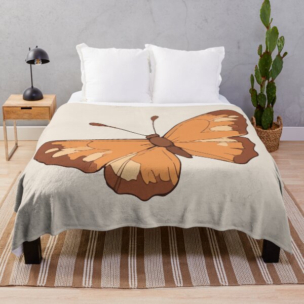 Item preview, Exquisite Brown and Orange Hand-Painted Butterfly designed and sold by Atlantico54.