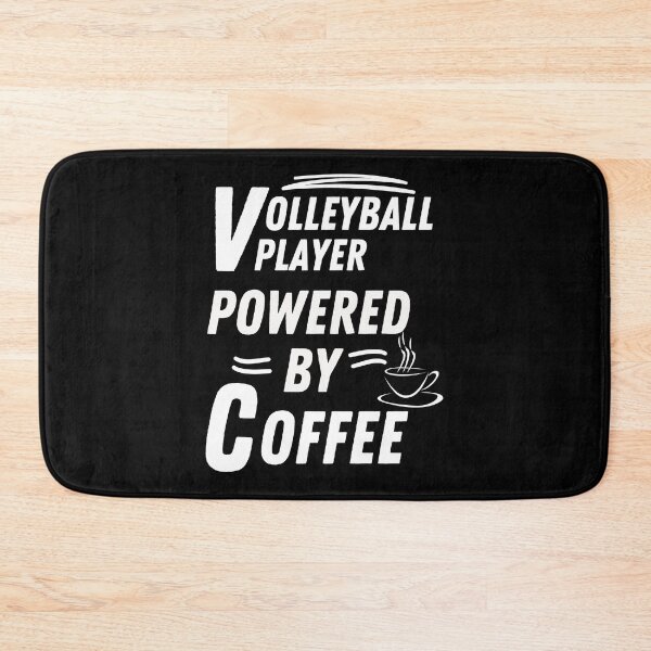 Item preview, Volleyball player powered by coffee designed and sold by annoying-shirts.