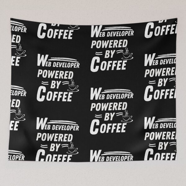 Item preview, Web developer powered by coffee designed and sold by annoying-shirts.