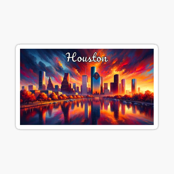 Item preview, Houston Sunset Skyline - Cityscape Splendor designed and sold by BurrisGallery.