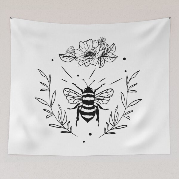 Item preview, botanical bee designed and sold by SushiAnn.