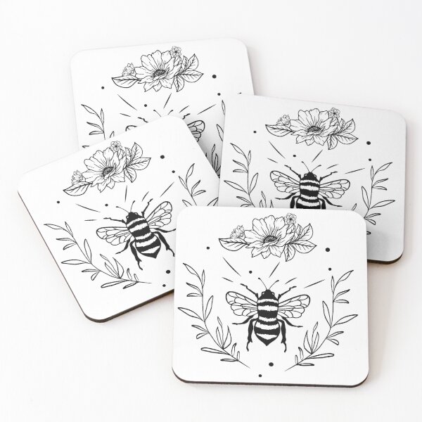 Item preview, botanical bee designed and sold by SushiAnn.