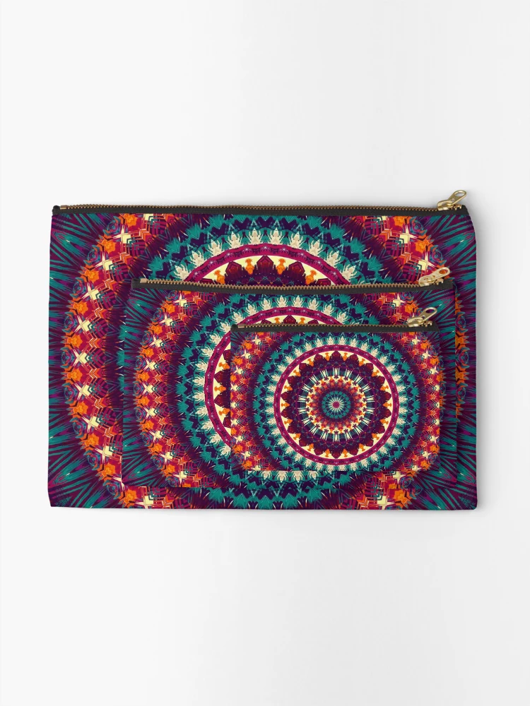 Thumbnail 2 of 4, Zipper Pouch, Mandala 81 designed and sold by Mandala Of Life.