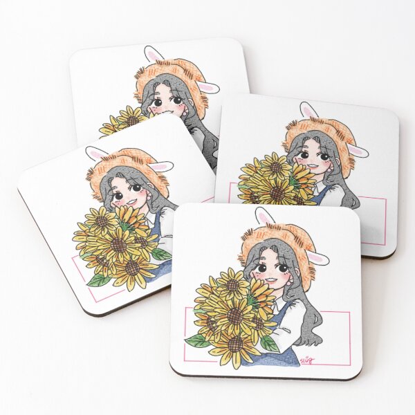 Item preview, rabbit + girl + sunflower = Won Young designed and sold by slugccc.