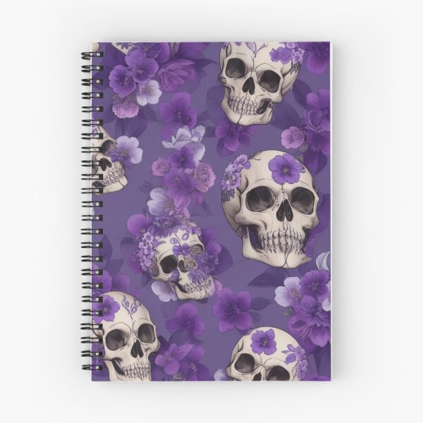 Item preview, purple flowers and skulls designed and sold by optimusprime39.
