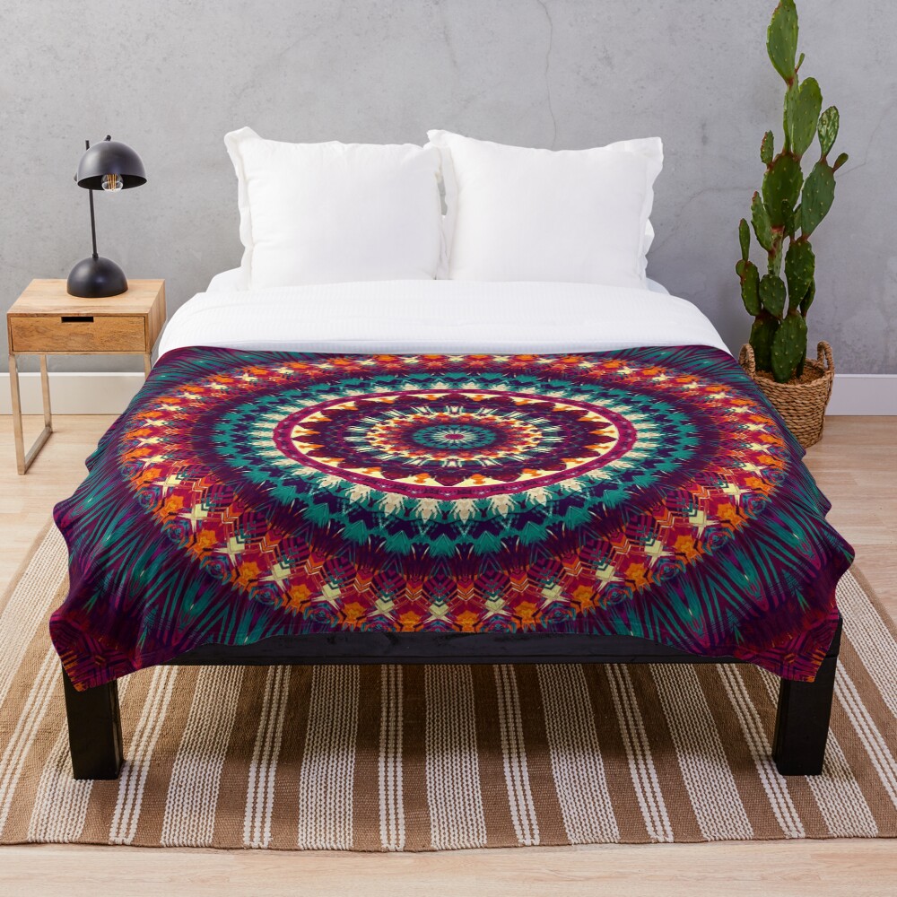 Mandala 81 Throw Blanket