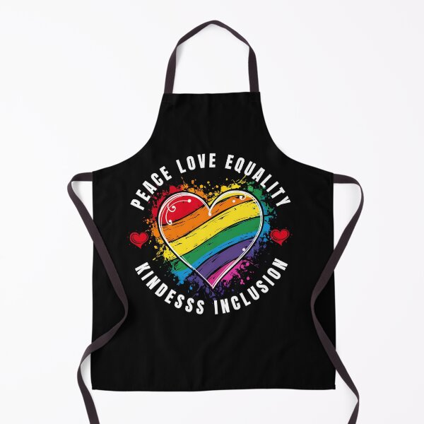 Item preview, Peace Love Equality Kindness Inclusion Rainbow Heart Design designed and sold by edesignprints.