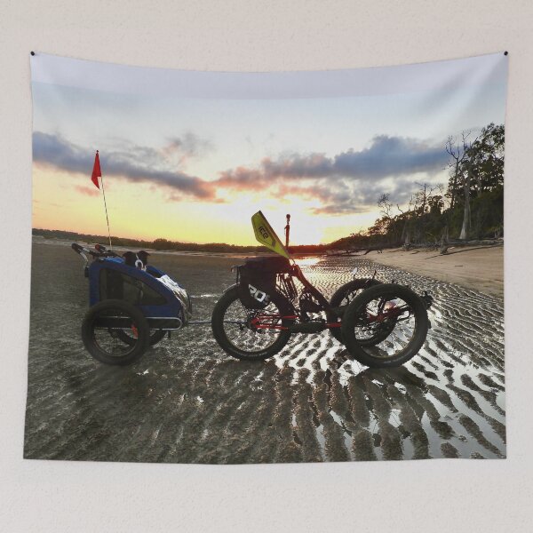Item preview, Recumbent Trike beach sunrise designed and sold by Mark Grimsley.