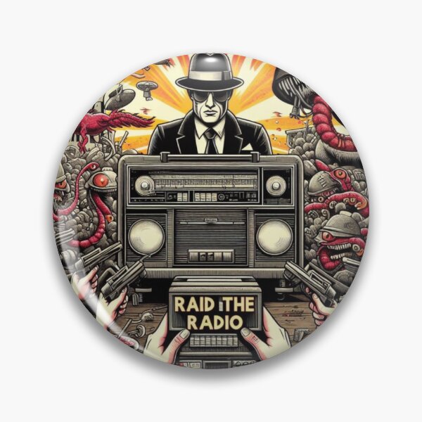 Item preview, Raid the Radio 2.0 designed and sold by Cyphertribe.