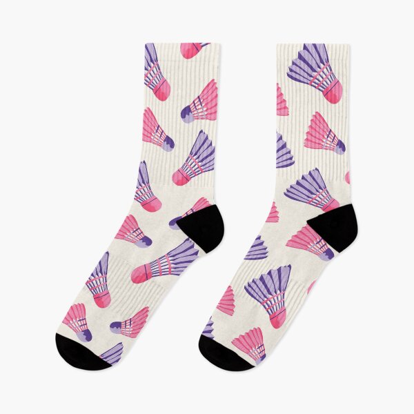 Item preview, Pink and purple badminton birdies designed and sold by Home Cyn Home.