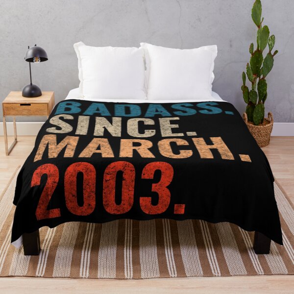 Item preview, Badass since March 2003 Vintage 2003 March birthday gift designed and sold by Teelogic.