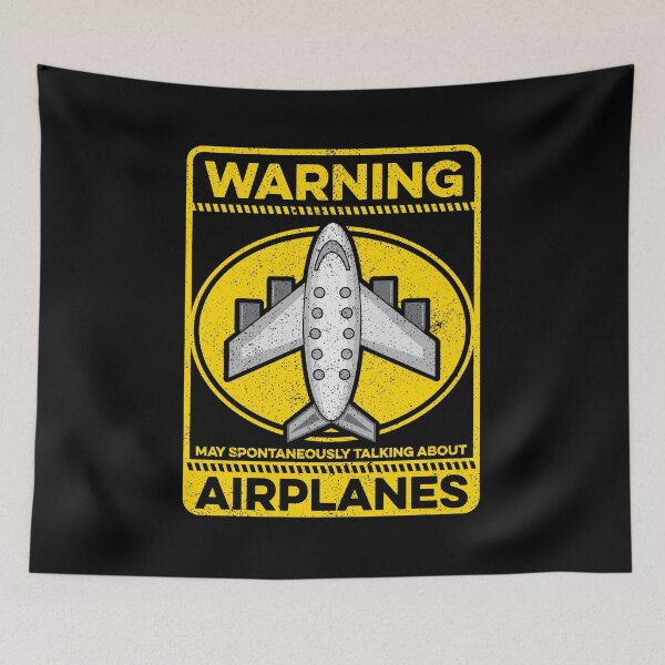 Item preview, Warning May Spontaneously Start Talking About Airplanes - Aviation Lovers designed and sold by zeviwanty.