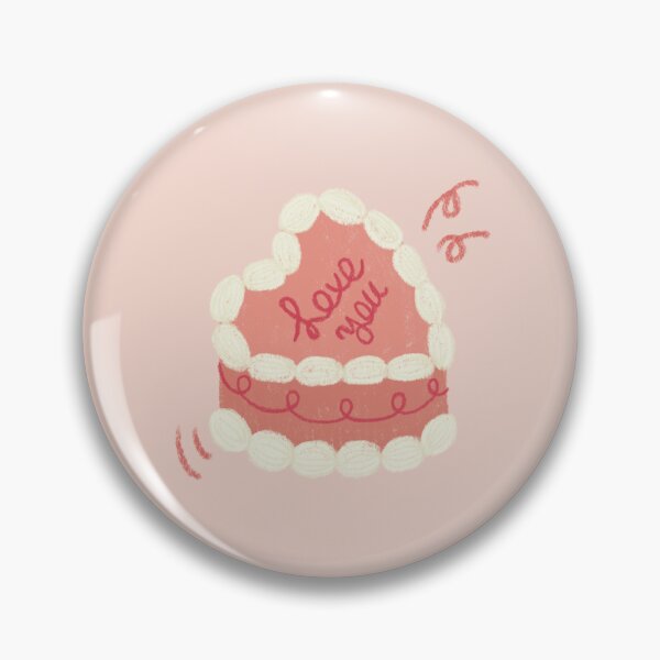 Item preview, "Love You" Heart Cake Illustration designed and sold by SageKimIllust.