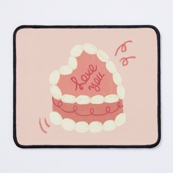 Item preview, "Love You" Heart Cake Illustration designed and sold by SageKimIllust.