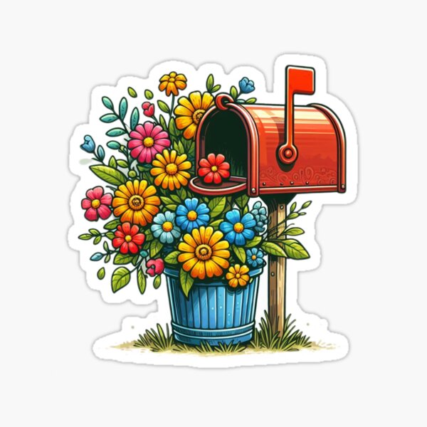 Item preview, Floral mailbox designed and sold by Thedigital91.