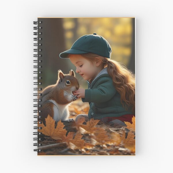 Item preview, Little girl and forest squirrel Canada designed and sold by Astralia.