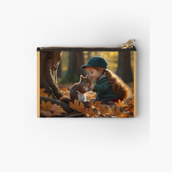 Item preview, Little girl and forest squirrel Canada designed and sold by Astralia.