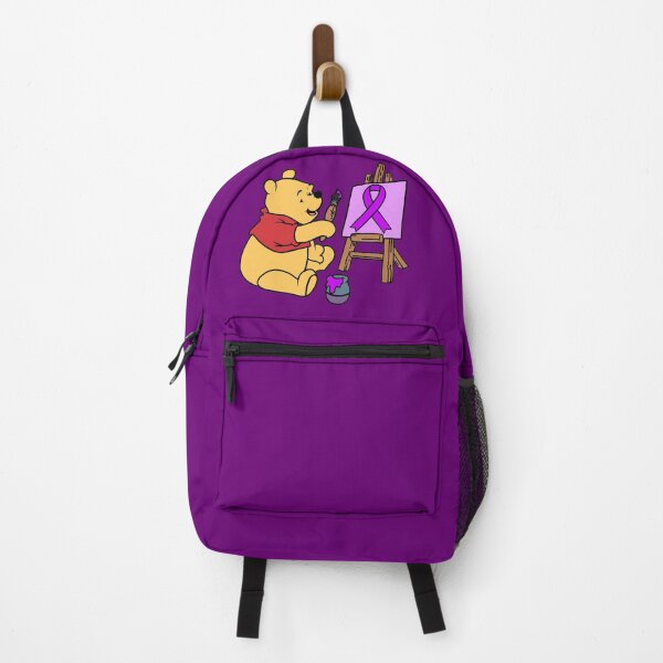 Item preview, Yellow Bear Painting an Awareness Ribbon (Purple) designed and sold by CaitlynConnor.