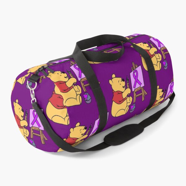 Item preview, Yellow Bear Painting an Awareness Ribbon (Purple) designed and sold by CaitlynConnor.