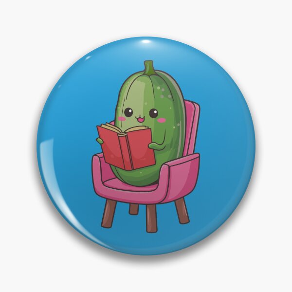Item preview, Kawaii Cucumber is reading a book designed and sold by MaateoDesign.