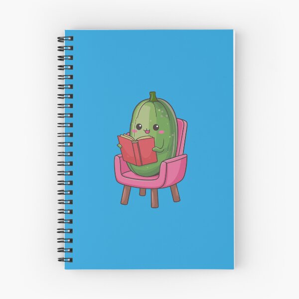 Item preview, Kawaii Cucumber is reading a book designed and sold by MaateoDesign.