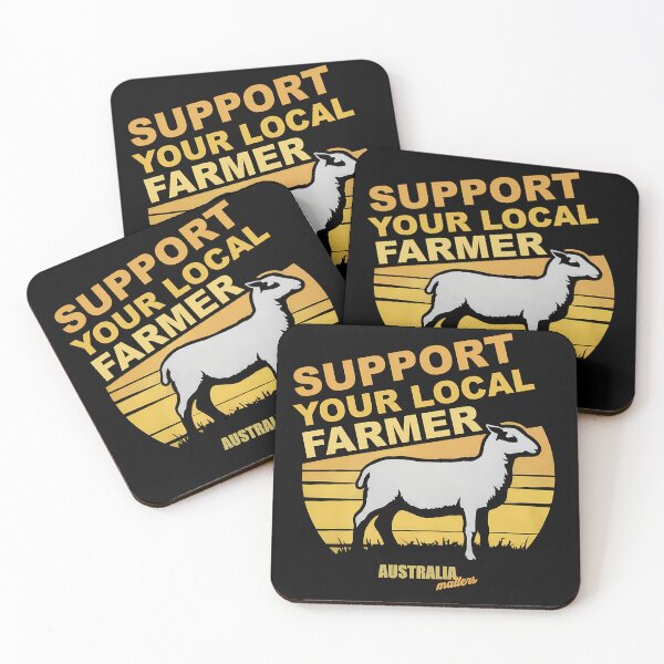 Item preview, SUPPORT YOUR LOCAL FARMER - COZ AUSTRALIA MATTERS designed and sold by Takin-Thepiss.