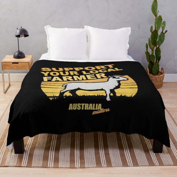 Item preview, SUPPORT YOUR LOCAL FARMER - COZ AUSTRALIA MATTERS designed and sold by Takin-Thepiss.