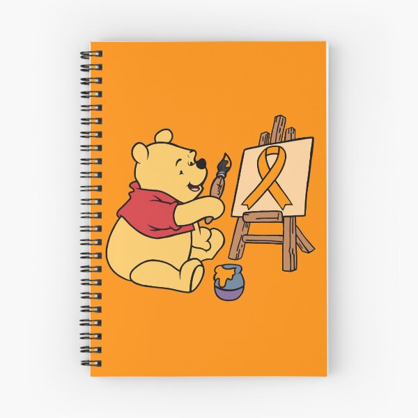 Item preview, Yellow Bear Painting an Awareness Ribbon (Orange) designed and sold by CaitlynConnor.