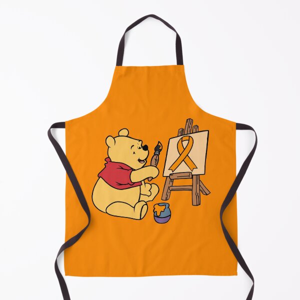 Item preview, Yellow Bear Painting an Awareness Ribbon (Orange) designed and sold by CaitlynConnor.