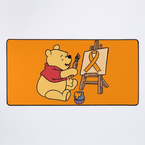 Item preview, Yellow Bear Painting an Awareness Ribbon (Orange) designed and sold by CaitlynConnor.