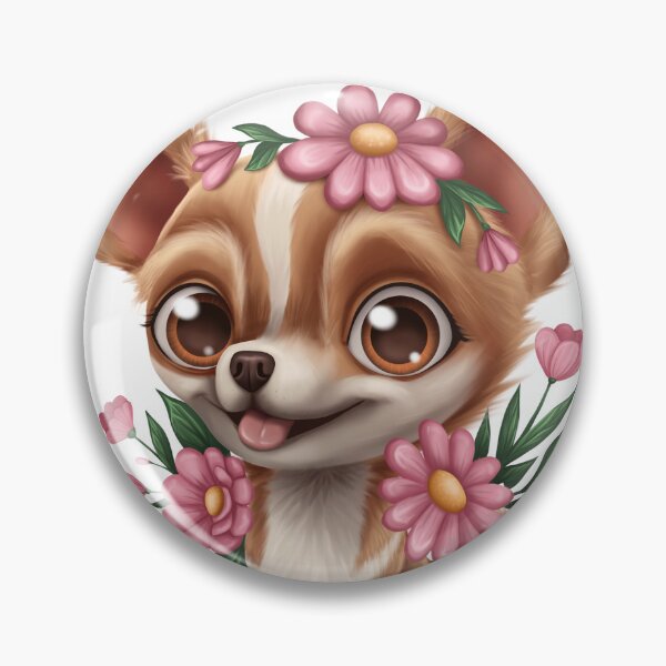 Artikelvorschau, Chihuahua in Blumen entworfen und verkauft von Veleri.