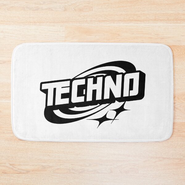 Item preview, TECHNO  - Rings Y2K Tech (black)  designed and sold by Discothreadz.