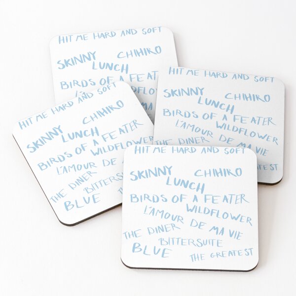 Item preview, HIT ME HARD AND SOFT SETLIST STICKER designed and sold by beigelaurent.