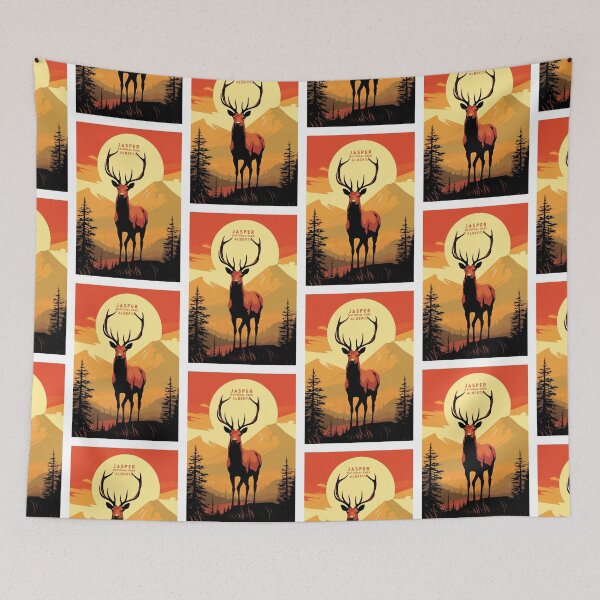 Item preview, Jasper National Park Rocky Mountain Majesty designed and sold by NeuralVibe.