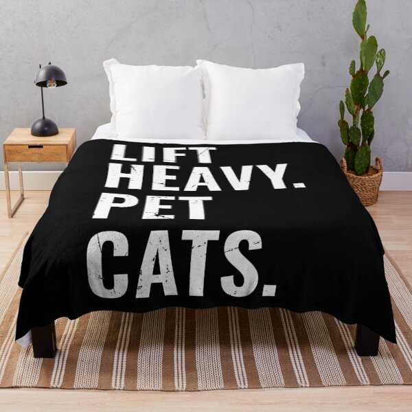 Item preview, Lift Heavy Pet Cats, Funny Cat Lover Gym Enthusiast designed and sold by Singhe Design.