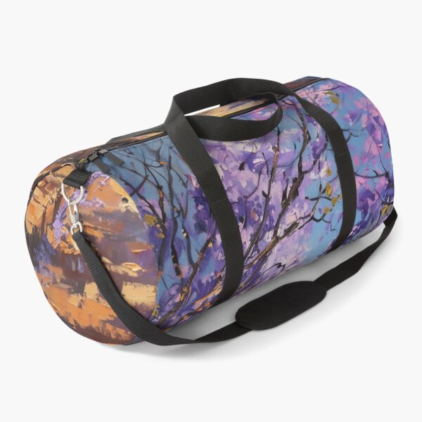 Item preview, Blooming Pathway: A Spring Street in Purple Splendor designed and sold by oanaunciuleanu.
