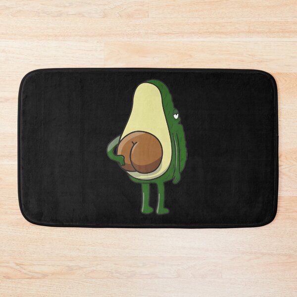 Item preview, Kawaii Avocado Seed Fat Vegan Big Butt Scratching designed and sold by EmGai TocXanh.