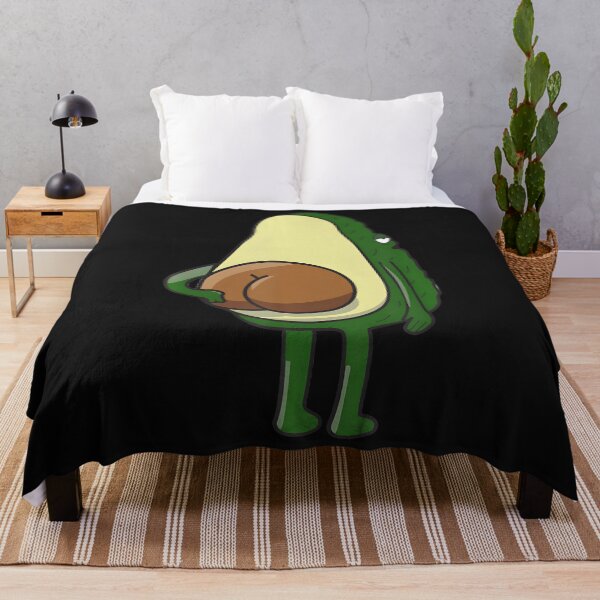 Item preview, Kawaii Avocado Seed Fat Vegan Big Butt Scratching designed and sold by EmGai TocXanh.