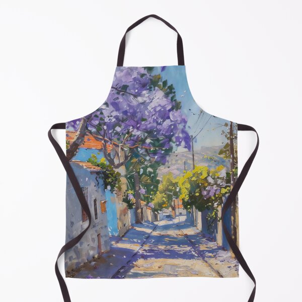 Item preview, Blooming Pathway: A Spring Street in Purple Splendor designed and sold by oanaunciuleanu.