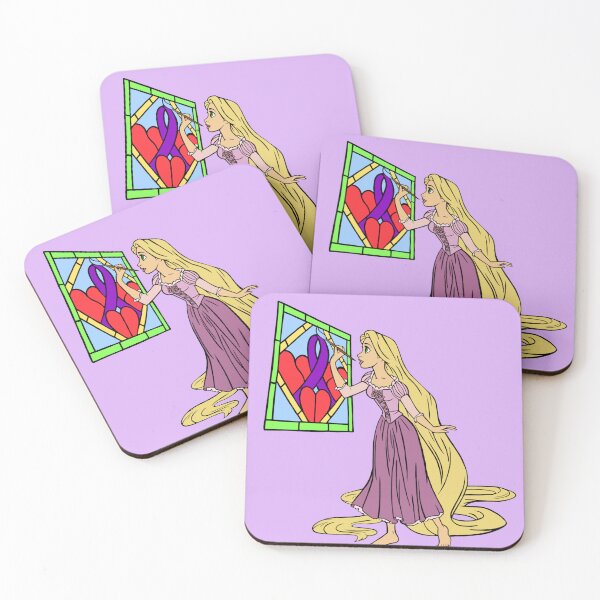 Item preview, Long Haired Girl Painting an Awareness Ribbon (Purple) designed and sold by CaitlynConnor.