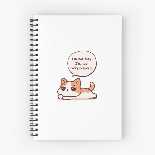 Item preview, Cat Not Lazy, Just Relaxed designed and sold by TeeGleam.