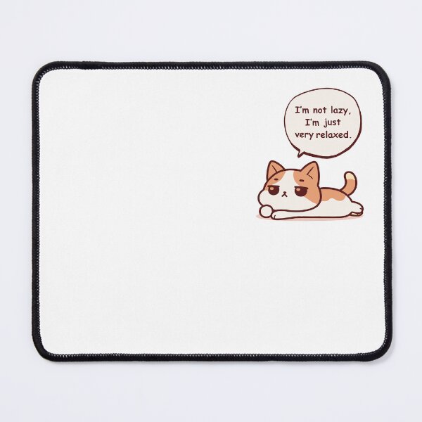 Item preview, Cat Not Lazy, Just Relaxed designed and sold by TeeGleam.